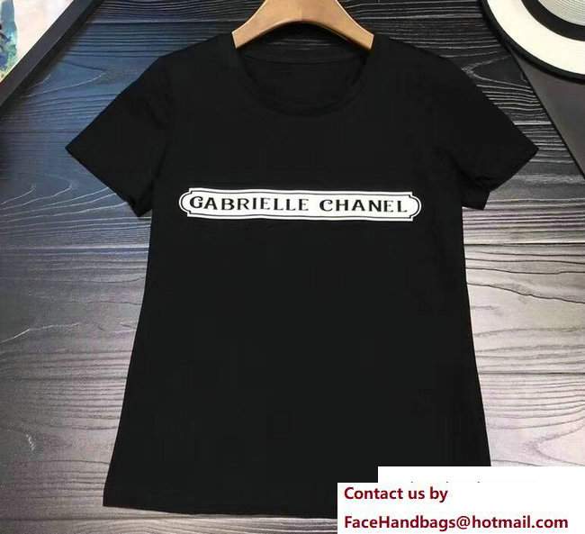 Chanel Gabrielle T-shirt Black 2018