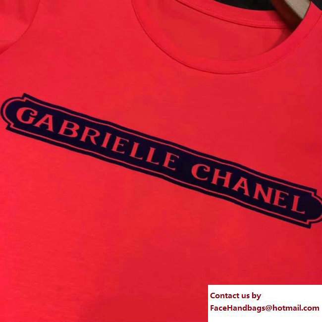 Chanel Gabrielle T-shirt Red 2018