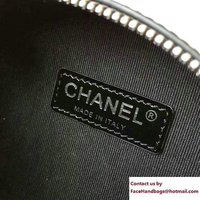 Chanel Glittered PVC and Patent Calfskin Evening On The Moon Evening Bag A91990 Black 2017 - Click Image to Close