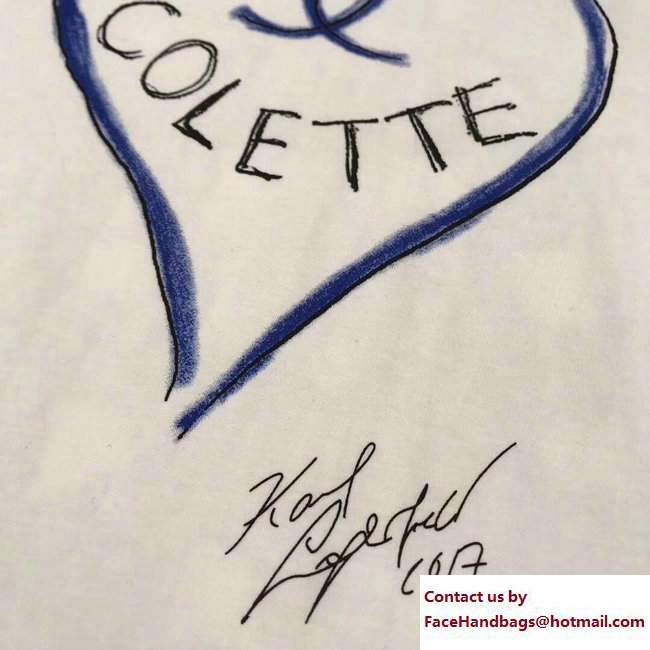 Chanel Heart Colette T-shirt White 2018