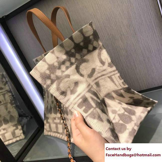 Chanel Iliad Printed Toile Small Shopping Bag A91745 Cruise 2018 - Click Image to Close