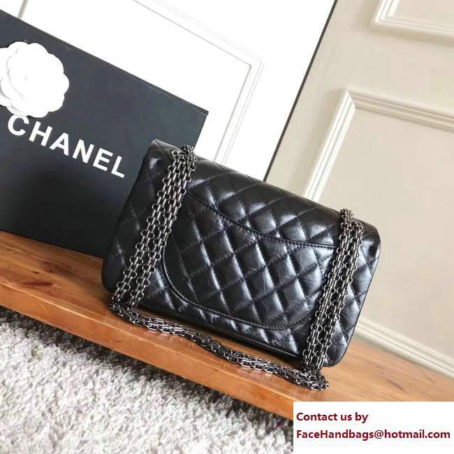 Chanel Planet Lucky Charms 2.55 Reissue Size 225 Bag Black 2017