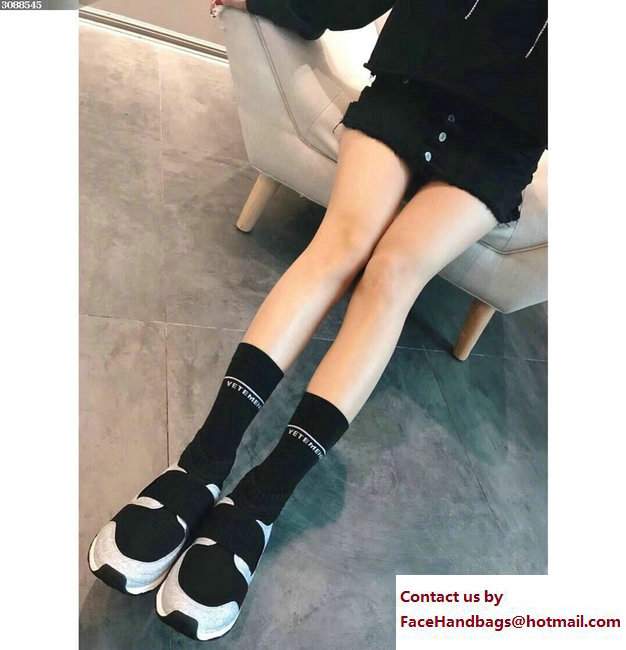 Chanel Stretch and Glittered Fabric Sneakers G33070 Silver/Black Spring 2018 - Click Image to Close