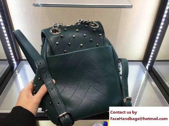 Chanel Stud Wars Backpack Bag A91959 green 2017 - Click Image to Close