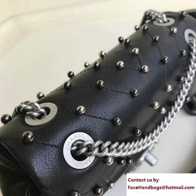 Chanel Stud Wars Mini Flap Bag A91954 Black 2017