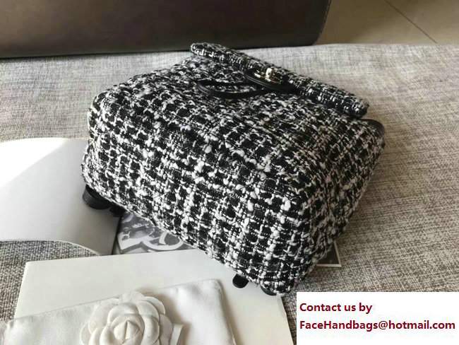 Chanel Tweed Backpack Bag 2017