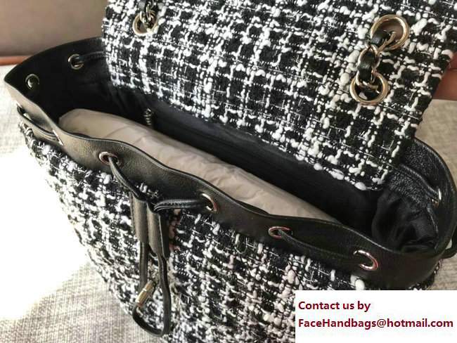 Chanel Tweed Backpack Bag 2017 - Click Image to Close