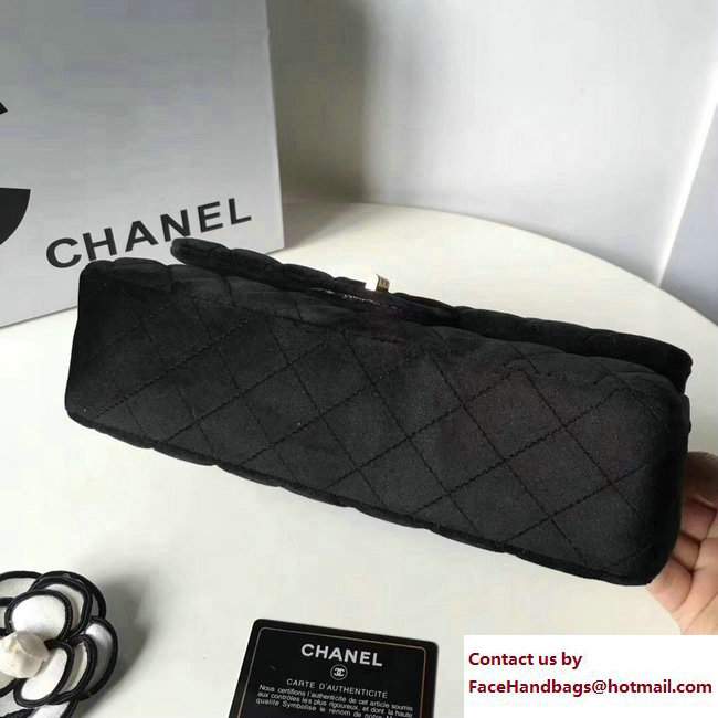 Chanel Velvet 2.55 Reissue Size 225 Flap Bag Black 2017