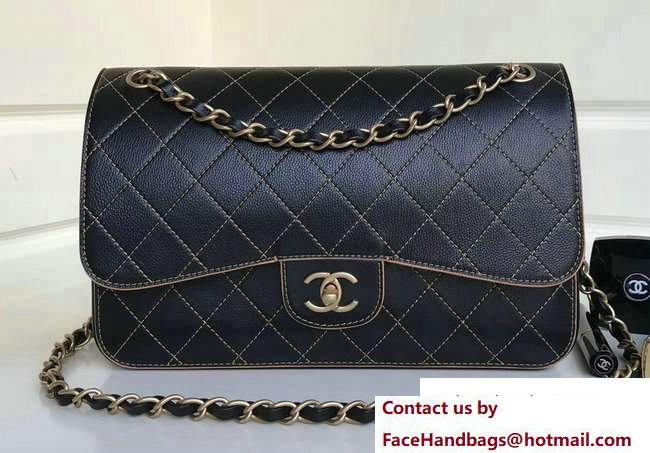 Chanel Vintage Quilting Classic Flap Jumbo/Large Bag 2017 - Click Image to Close
