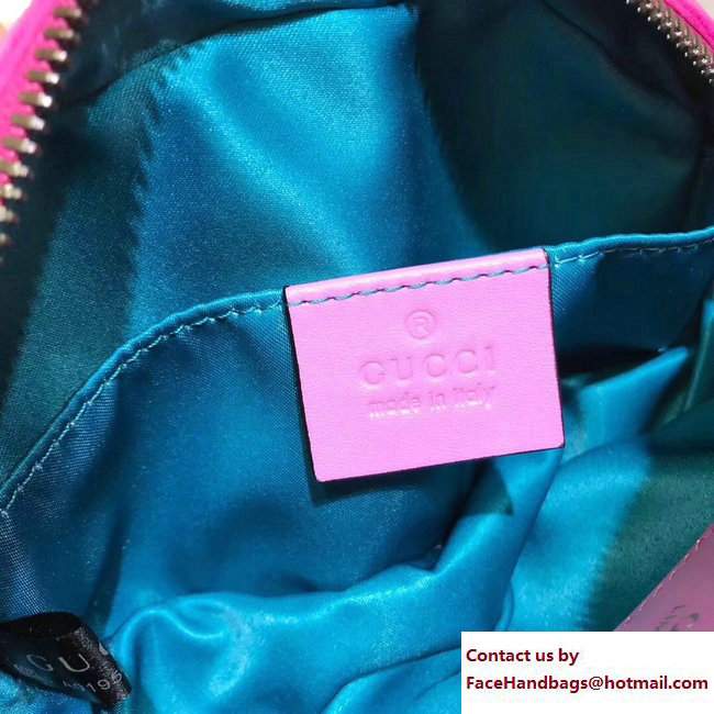 Gucci Chevron Velvet GG Marmont Belt Bag 476434 Pink 2017 - Click Image to Close