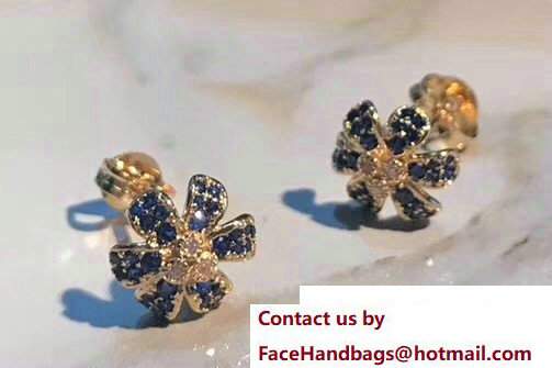 Gucci Flora Earrings With Sapphires