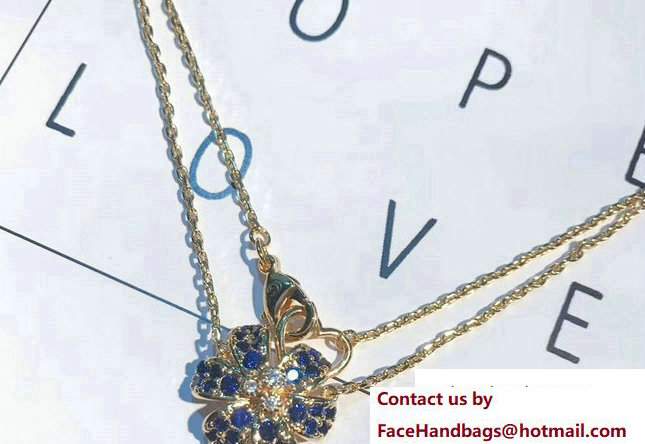 Gucci Flora Necklace With Sapphires 434481