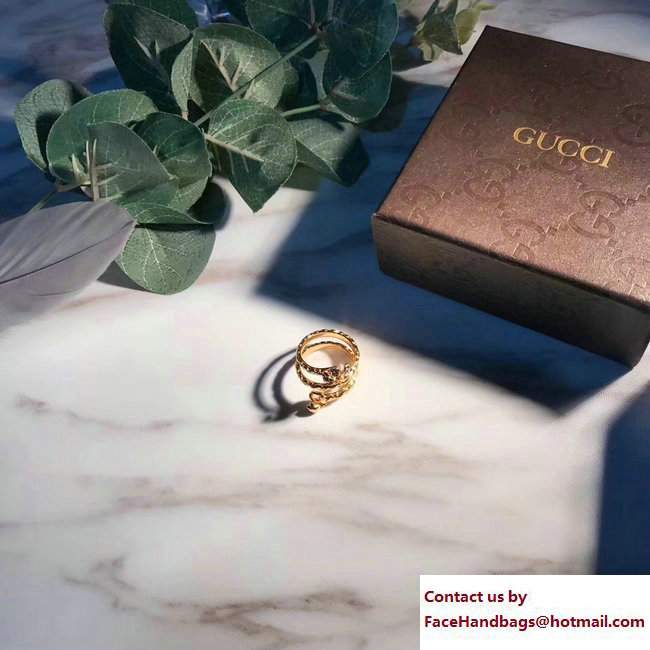 Gucci Flora Ring With Sapphires