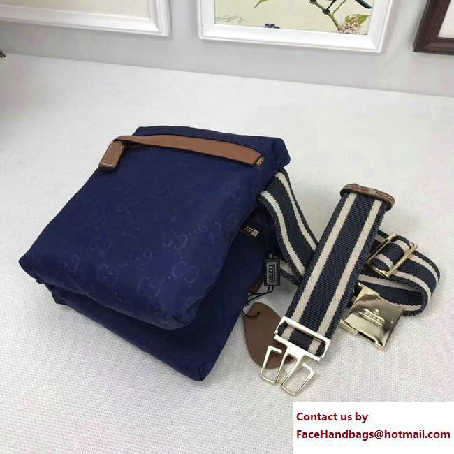 Gucci GG Canvas Bum-Bag Waist Belt Bag 28566 Blue