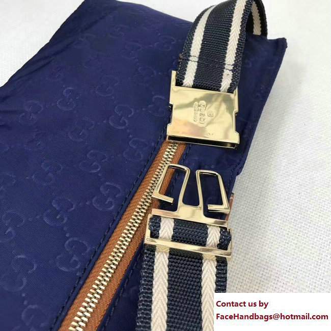 Gucci GG Canvas Bum-Bag Waist Belt Bag 28566 Blue