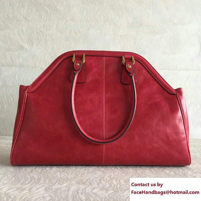 Gucci GG Tote Bag 501015 Leather Red Spring 2018 - Click Image to Close
