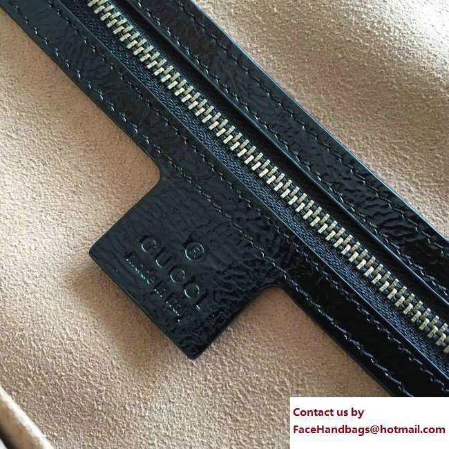Gucci GG Tote Bag 501015 Web Suede Black Spring 2018 - Click Image to Close