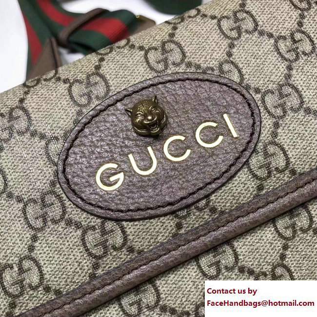 Gucci GucciTotem Web GG Supreme Messenger Bag 489617 Brown 2018