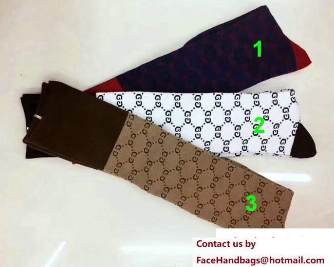 Gucci Interlocking G Cotton Socks 2018 - Click Image to Close