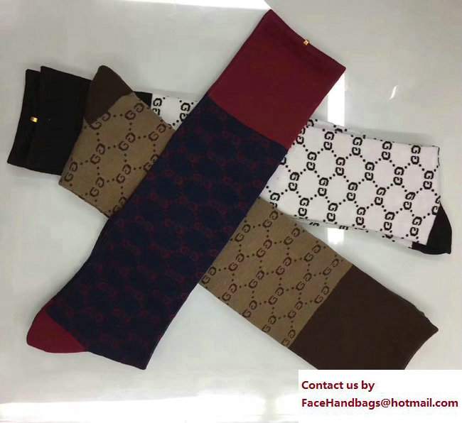 Gucci Interlocking G Cotton Socks 2018 - Click Image to Close