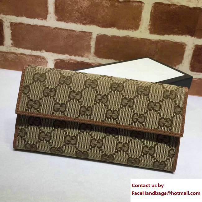 Gucci Interlocking G Miss GG Continental Wallet 337335 Brown - Click Image to Close