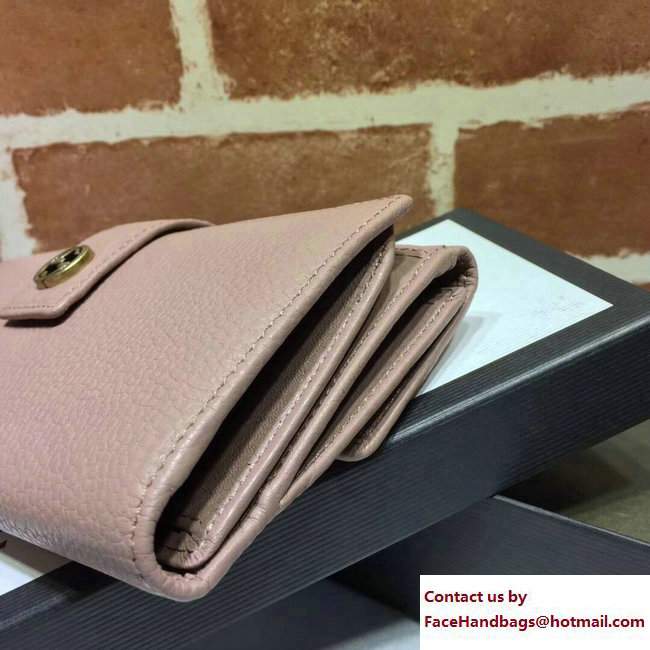Gucci Interlocking G Miss GG Continental Wallet 337335 Leather Nude Pink - Click Image to Close