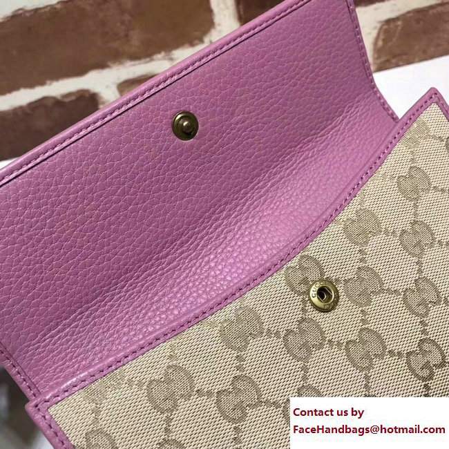 Gucci Interlocking G Miss GG Continental Wallet 337335 Pink