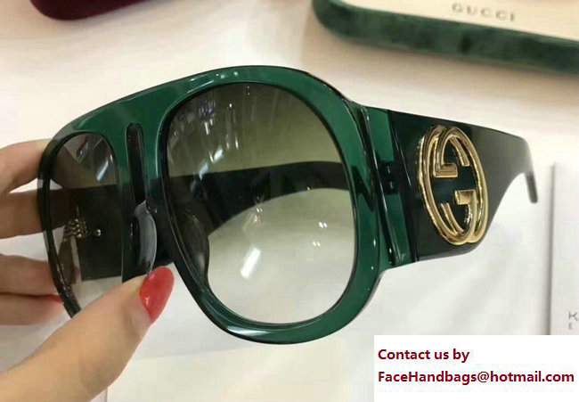 Gucci Metal GG Acetate Sunglasses 482358 05 2017