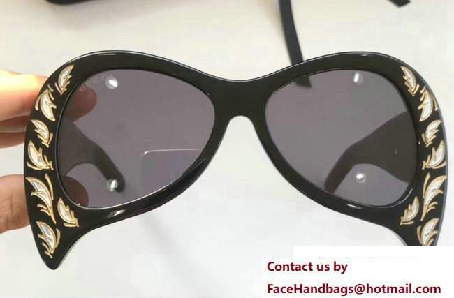 Gucci Oversize Acetate And Mother Of Pearl Sunglasses 470469 05 2017 - Click Image to Close