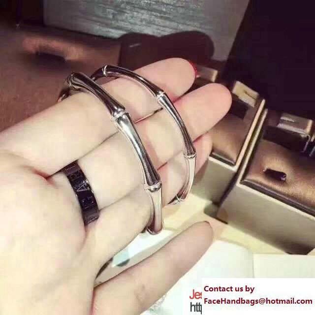 Gucci Silver Bamboo Bracelet 272646 - Click Image to Close