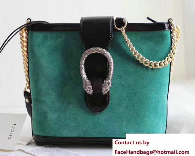 Gucci Suede Dionysus Medium Bucket Bag 499622 Green 2017 - Click Image to Close