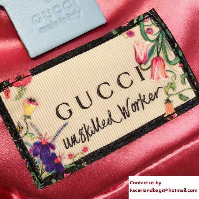 Gucci Unskilled Worker GG Marmont Mini Chain Shoulder Bag 446744 Jeanie's Garden 2017 - Click Image to Close