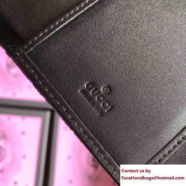 Gucci Velvet GG Marmont Matelasse Chevron Wallet 474802 Black 2017 - Click Image to Close