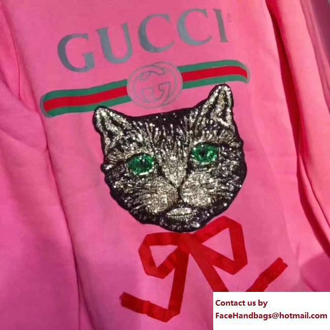 Gucci logo sweatshirt with Mystic Cat - Click Image to Close