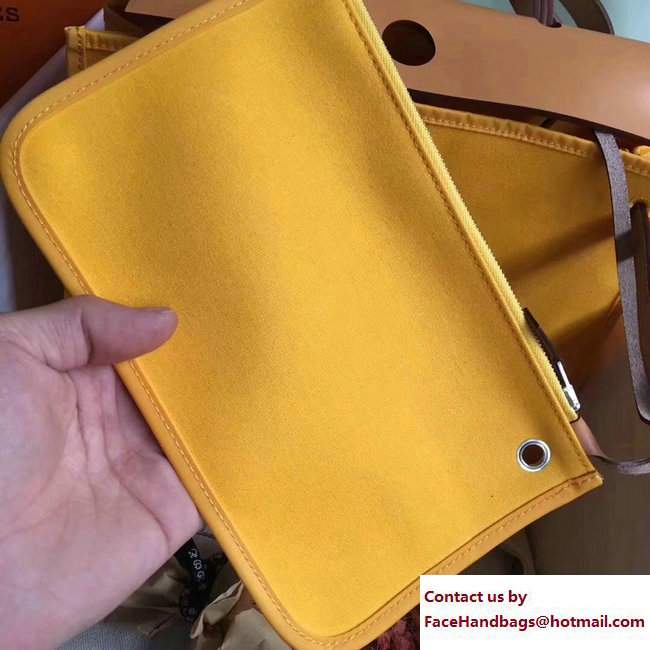 Hermes Canvas And Leather Herbag Zip 31 Bag Yellow/Khaki - Click Image to Close