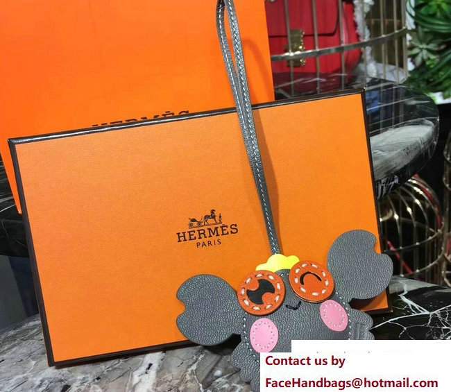 Hermes Crab Leather Bag Charm 03 - Click Image to Close
