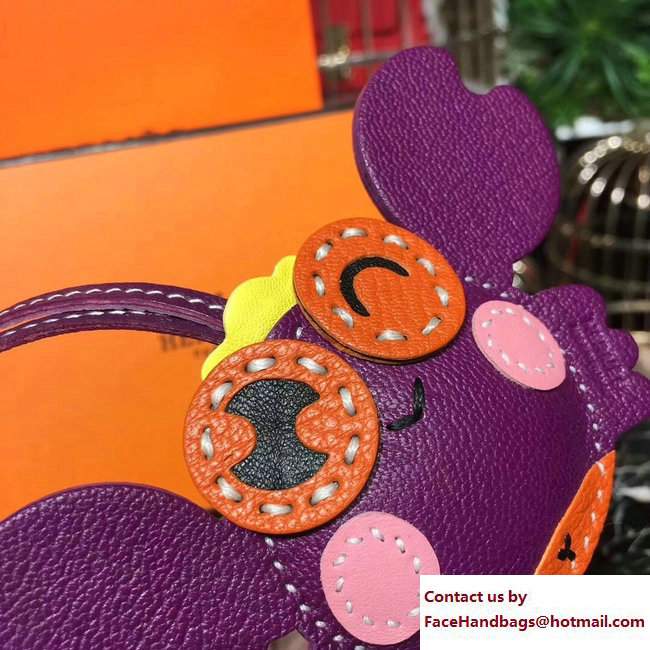Hermes Crab Leather Bag Charm 10 - Click Image to Close
