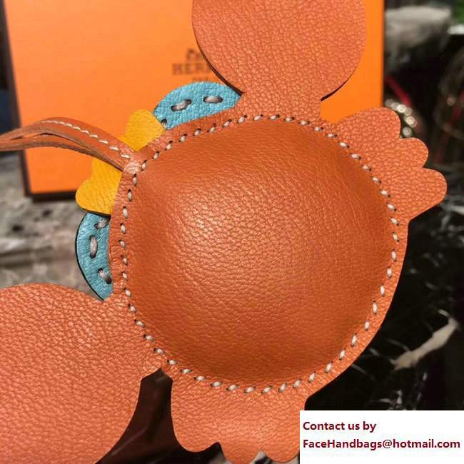 Hermes Crab Leather Bag Charm 11 - Click Image to Close