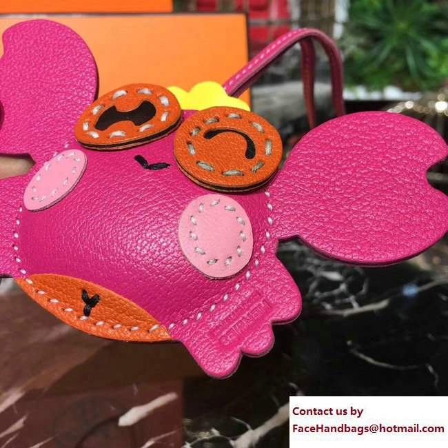 Hermes Crab Leather Bag Charm 13 - Click Image to Close