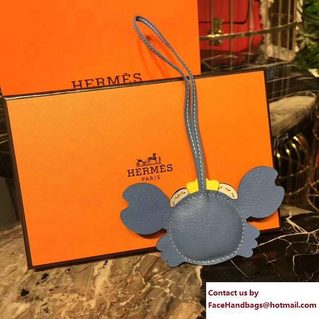 Hermes Crab Leather Bag Charm 19