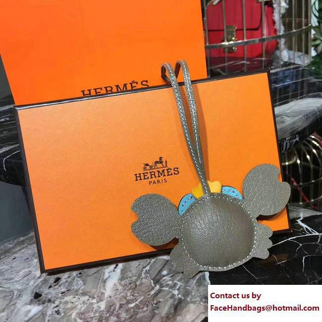 Hermes Crab Leather Bag Charm 20 - Click Image to Close