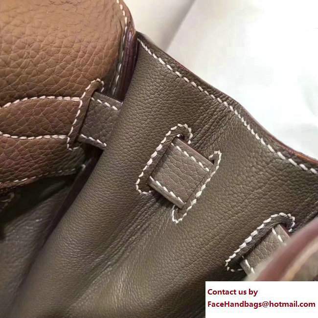 Hermes Kelly 28cm/32cm Bag in Original Togo Leather elephant Gray - Click Image to Close