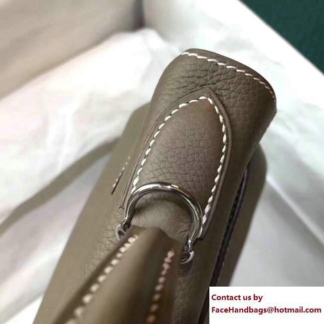 Hermes Kelly 28cm/32cm Bag in Original Togo Leather elephant Gray - Click Image to Close