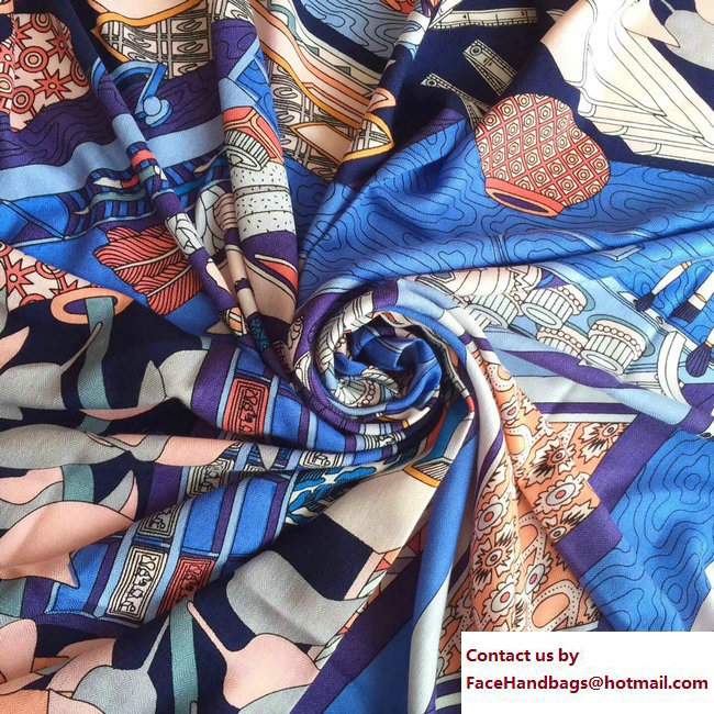 Hermes Wool and Silk Scarf 08 2017 - Click Image to Close