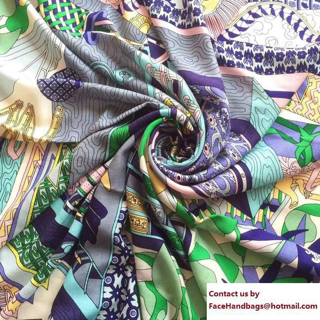 Hermes Wool and Silk Scarf 09 2017 - Click Image to Close