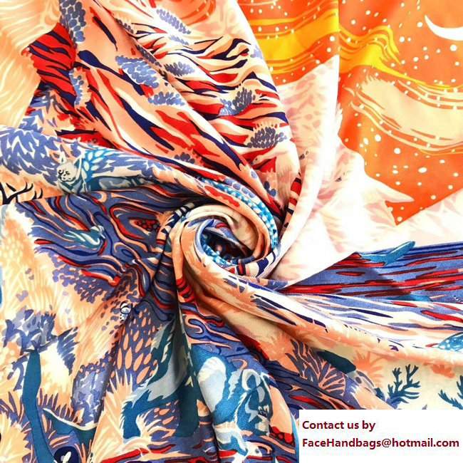 Hermes Wool and Silk Scarf 17 2017 - Click Image to Close