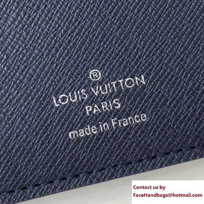 Louis Vuitton Amerigo Wallet Epi Leather Blue 2017