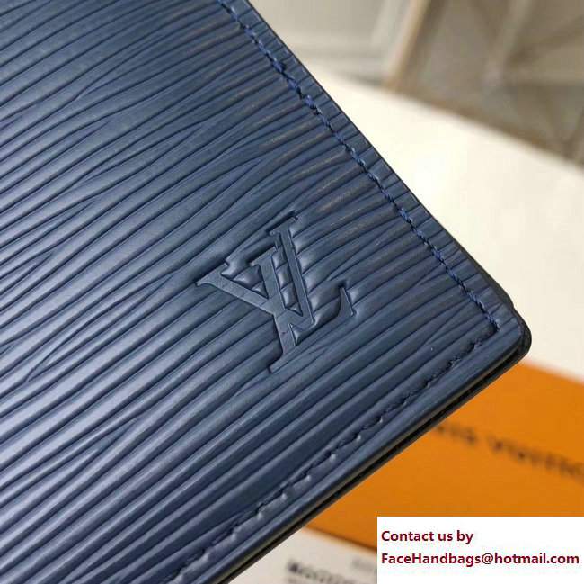 Louis Vuitton Amerigo Wallet Epi Leather Blue 2017 - Click Image to Close