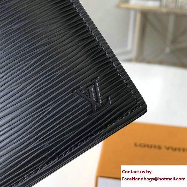 Louis Vuitton Amerigo Wallet Epi Leather Noir 2017