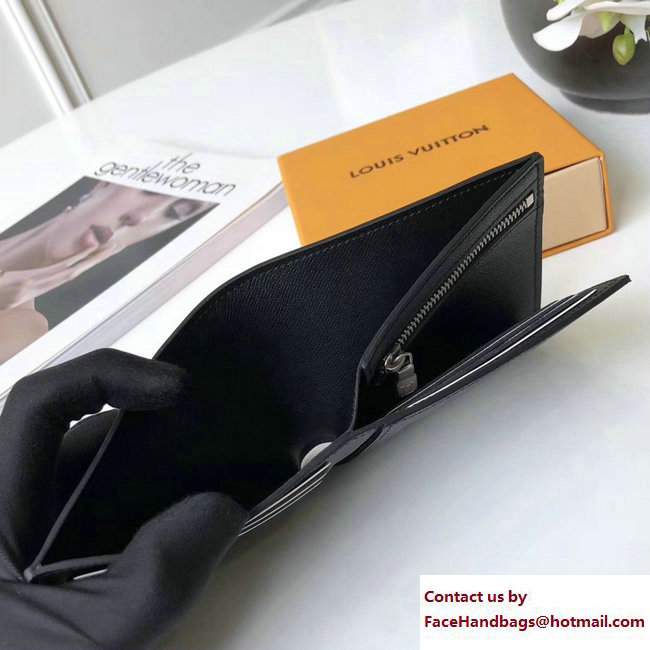 Louis Vuitton Amerigo Wallet Epi Leather Noir 2017